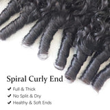 Kit mechas cabelo humanos crespo encaracolado 3C/4A - virgem premium