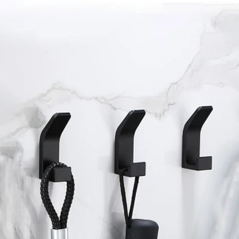 1 juego de accesorios de baño de acero inoxidable plateado, toallero, soporte para papel higiénico, gancho para barra de toalla, accesorios de baño