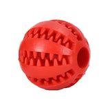 Dog Toy Ball That Leaks Food, Bouncy Rubber Ball for Dogs, Molar Chew Toy, Bite-Resistant Pet Teeth Cleaning Toy, Dog Accessories