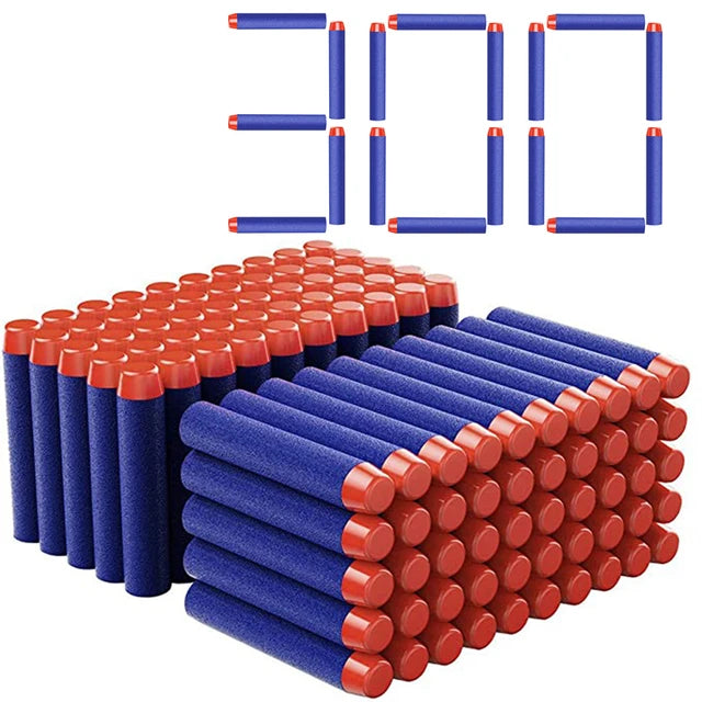 TISNERF 1000-50pcs Blue Solid Round Head Balls 7.2cm for Nerf Series Blasters Refill Darts Kids Toy Gun Accessories 