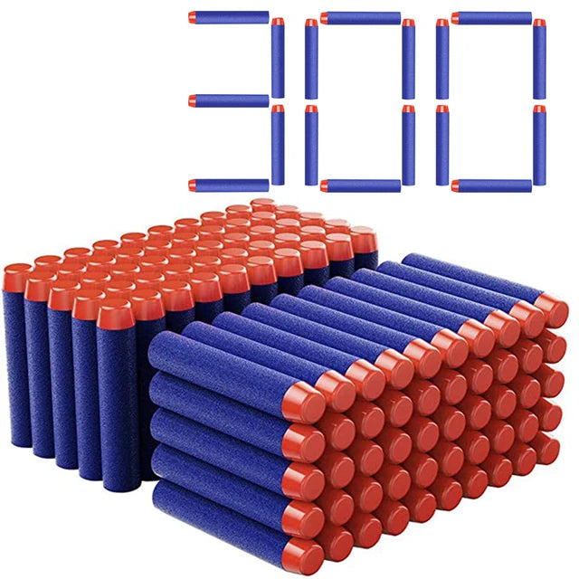 TISNERF 1000-50pcs Azul Sólido Bolas de Cabeça Redonda 7.2cm para Nerf Série Blasters Recarga Dardos Crianças Brinquedo Arma Acessórios