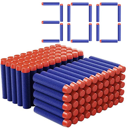 TISNERF 1000-50pcs Azul Sólido Bolas de Cabeça Redonda 7.2cm para Nerf Série Blasters Recarga Dardos Crianças Brinquedo Arma Acessórios