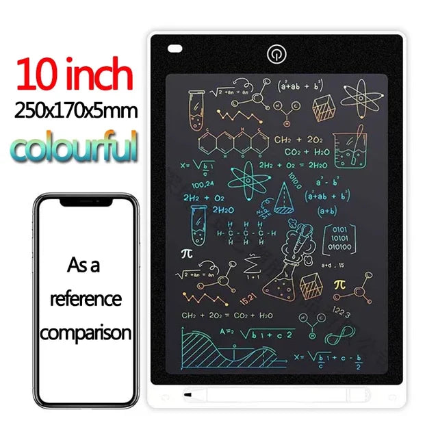 LCD Writing Tablet for Kids, Graffiti Sketchpad Toys, Handwriting Blackboard, Magic Drawing Board, Gift, 10", 12" 