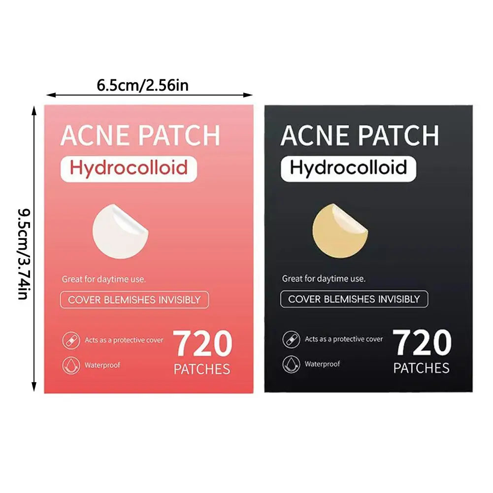 360/720/1080 Counts Hydrocolloid Invisible Pimple Patch Acne Stickers Face Concealer For Spots Acne Pimples Beauty Makeup Tool
