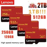 Lenovo High Speed Mini SD Memory Card 2TB 1TB Class 10 Micro TF Flash Usb Pen Drive Card 1TB 512GB 256TB 128TB For Smartphone
