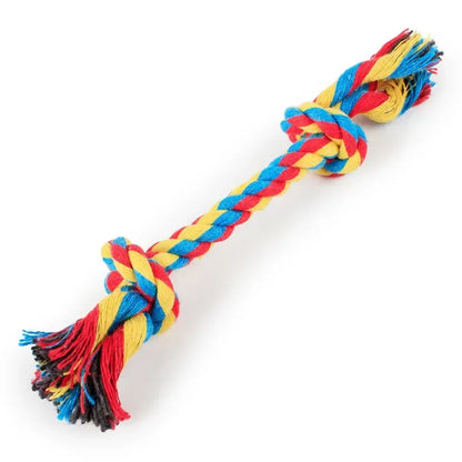 Brinquedo De Nó De Corda De Algodão Trançado Para Cães Mastigar Cachorro, Limpeza Dos Dentes, Osso, Produtos Pet, Durável, 24cm