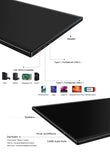 ZEUSLAP 16" 2.5K 144hz Portable Monitor 2560*1600 16:10 100%sRGB 500Cd/m²  Travel Gaming Display for Laptop Switch ps4 ps5 Xbox