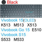 Keyboard Cover for ASUS Vivobook Pro 15 15X OLED GO S S15 N6506 S5507 S5506 M5506 X1505 M1505 K3504 Silicone Protector Skin Case