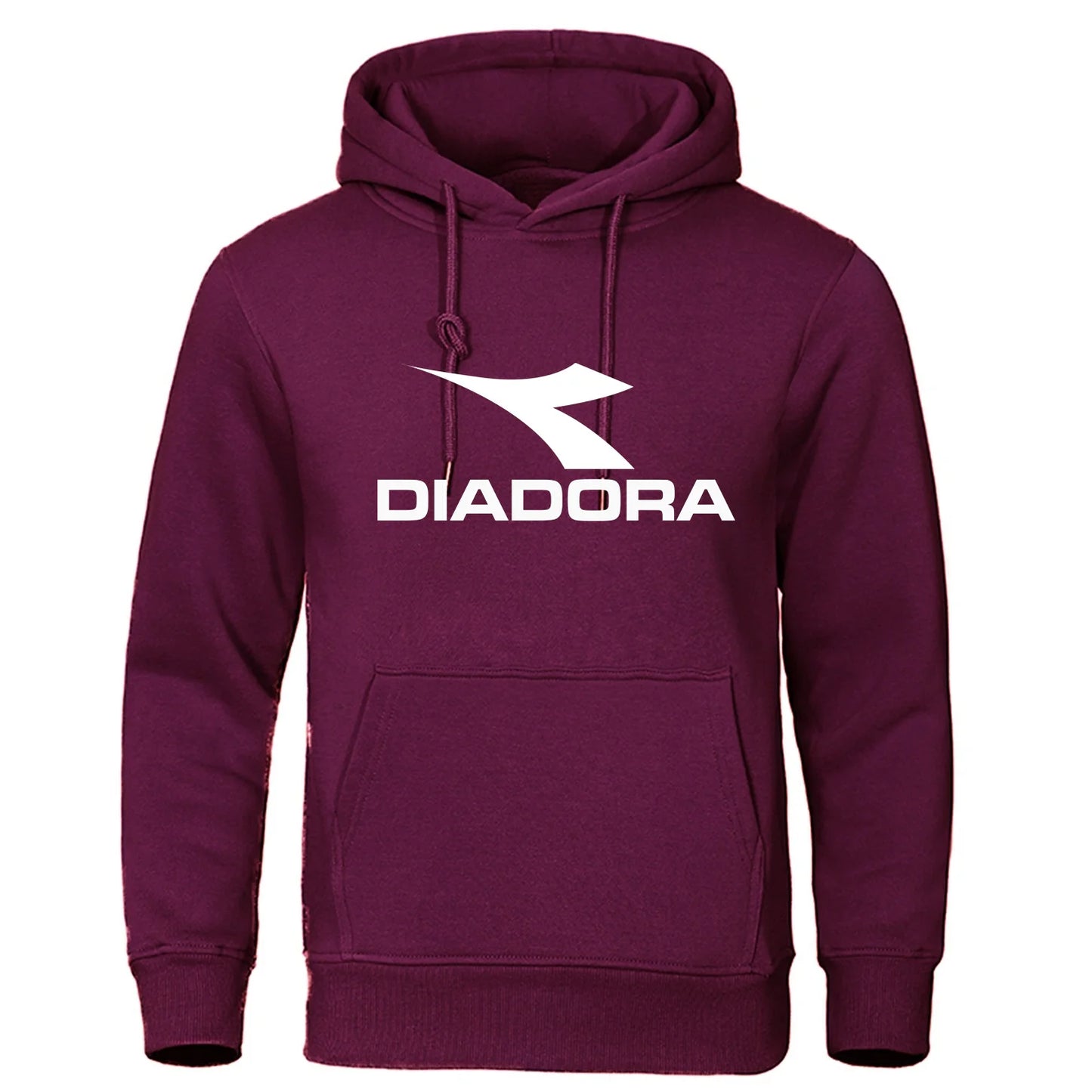 Diadora 2024 Trendy Fashion Casual Sportswear Comfortable Printed Loose Top Pullover Men's Hooded Sweatshirt Street Wear