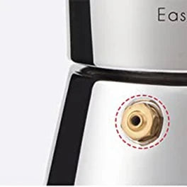 Cafetera italiana Easyworkz Diego para estufa, de acero inoxidable, para 4 tazas, 6.8 oz, de inducción