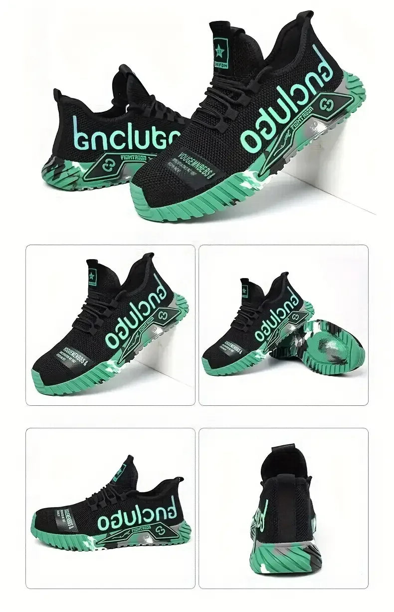 Steel Toe Safety Shoes Men Anti-Smash Anti-puncture Work Shoes Men Breathable Work Sneaker Indestructible Work Safety Boots