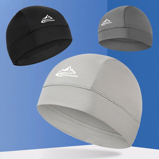 Cooling Skull Cap Helmet Liner Breathable Sweat Wicking Cycling Sports Running Hat Comfortable Outdoor Hiking Cap Quick Dry Cap