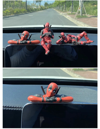 Sitting Anime Figure Hero Doll Home Decoration Mini Figurine Car Interior Miniature Model Collection Figurine Kids Toy Gifts