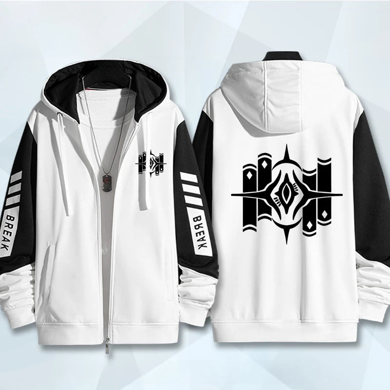 Sudadera con capucha y cremallera con estampado 3D de Game Honkai Star Rail para mujer y hombre, estilo hip hop, manga larga, estilo urbano