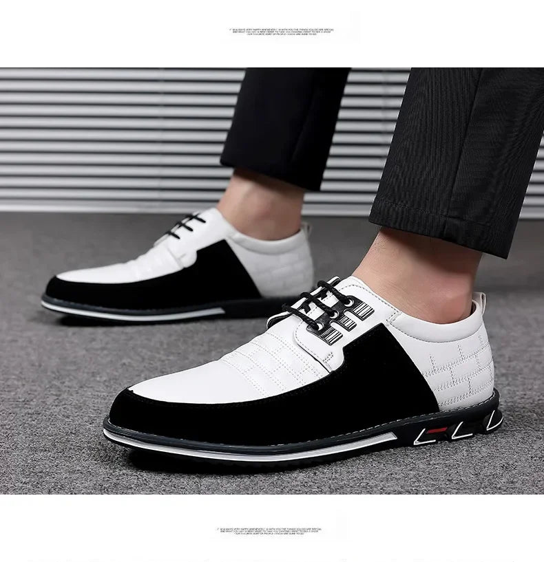 2024 Autumn Business Casual Shoes for Men Trend Classic Leather Shoes Outdoor Men Sneakers Sewing Breathable Men's Dress Shoes