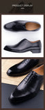 New Men's Leather Shoes Handmade High Quality Casual Oxford Business Work Shoes Black Coffee Lace-up Comfortable Man Shoe