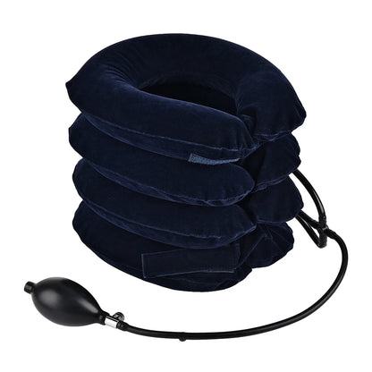 Collarín cervical inflable con tracción cervical, soporte para tractor, almohada de masaje, alivio del dolor, relajación, cuidado de la salud, camilla para cuello y cabeza.