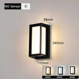 Led Outdoor Wall Light Waterproof IP65 Motion Sensor Led Outdoor Lighting Porch Lights Balcony Garden Lights Outdoor Wall Lamp