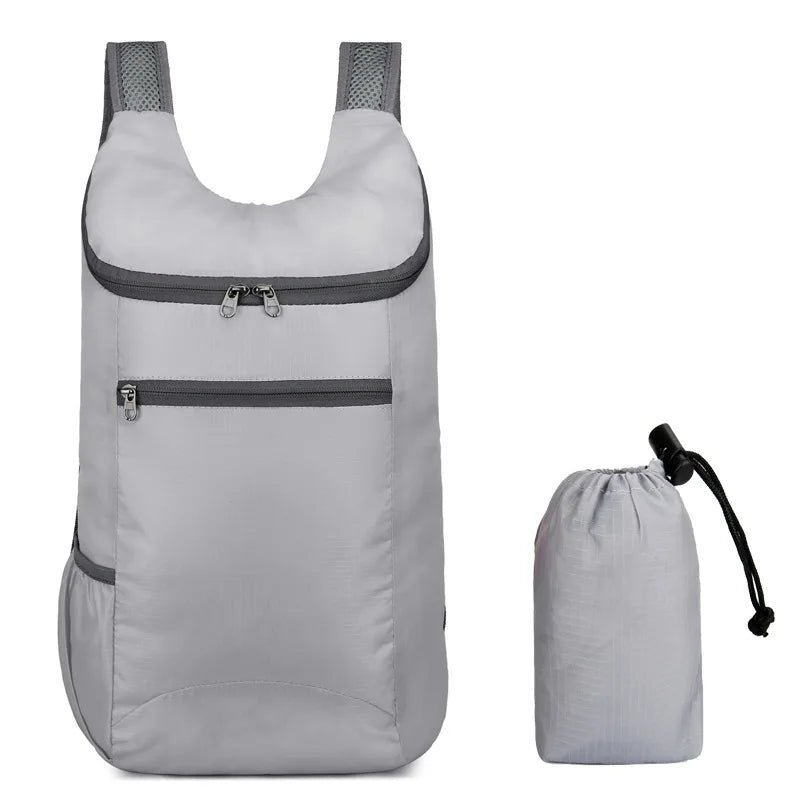 New Waterproof Backpack Portable Folding Bag Student Backpack Backpack Outdoor Large Capacity Movement Men Women Traveling Bag