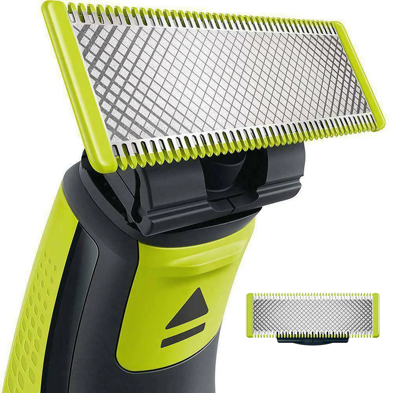Shaver Replacement Blades ＆ Nose Hair Trimmer Replacement Heads for Philips OneBlade One Blade Pro Hybrid Electric Shaver Blades