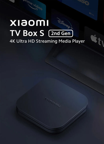 Versión global Xiaomi Mi TV Box 2.ª generación 4K Ultra HD Google TV Dolby Vision HDR10+ Asistente de Google Smart Mi Box S Media Player