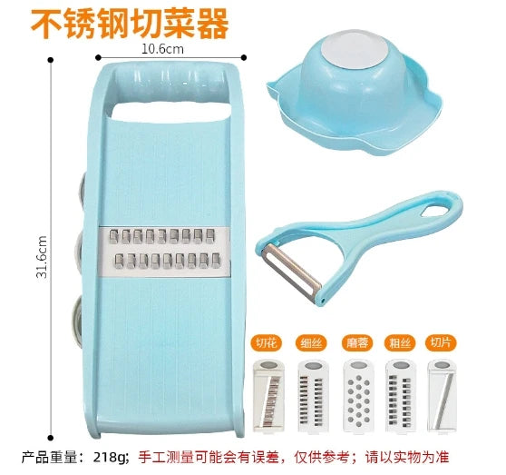 5 in 1 Multi-Functional Vegetable Chopper Onion Chopper Food Chopper Kitchen Mandoline Slicer Veggie Dicer Cutter