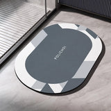 Alfombra de baño de tierra de diatomeas, absorbente, antideslizante, de secado rápido, lavable