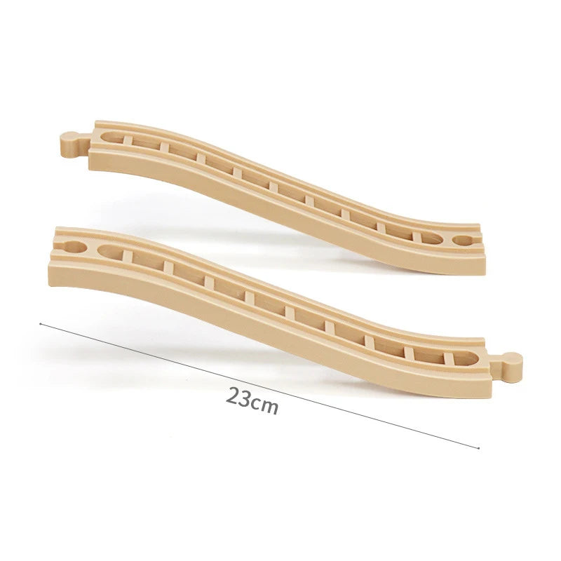 Wooden Train Track Toys Railway Rails Accessories Fit Thomas Train Road Connector Bridge Wood Railway Children Boy Christmas Gift