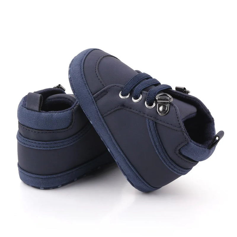 Zapatos casuales para bebés, botines con cierre de velcro para niños pequeños de 0 a 1 año, para caminar al aire libre
