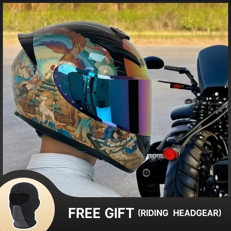 Full Face Helmet Motocross Helmet Breathable Helmet Wear-Resistant Helmet For Motorcycle Anti-Fall Motorcycle Helmets Supplies