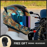 Full Face Helmet Motocross Helmet Breathable Helmet Wear-Resistant Helmet For Motorcycle Anti-Fall Motorcycle Helmets Supplies