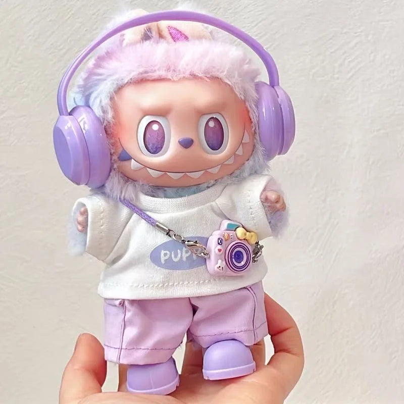 For Labubu Doll Clothing Multi-piece clothing combination 17cm Clothing Shoes Doll DIY Accessories Training Sitting Party Game