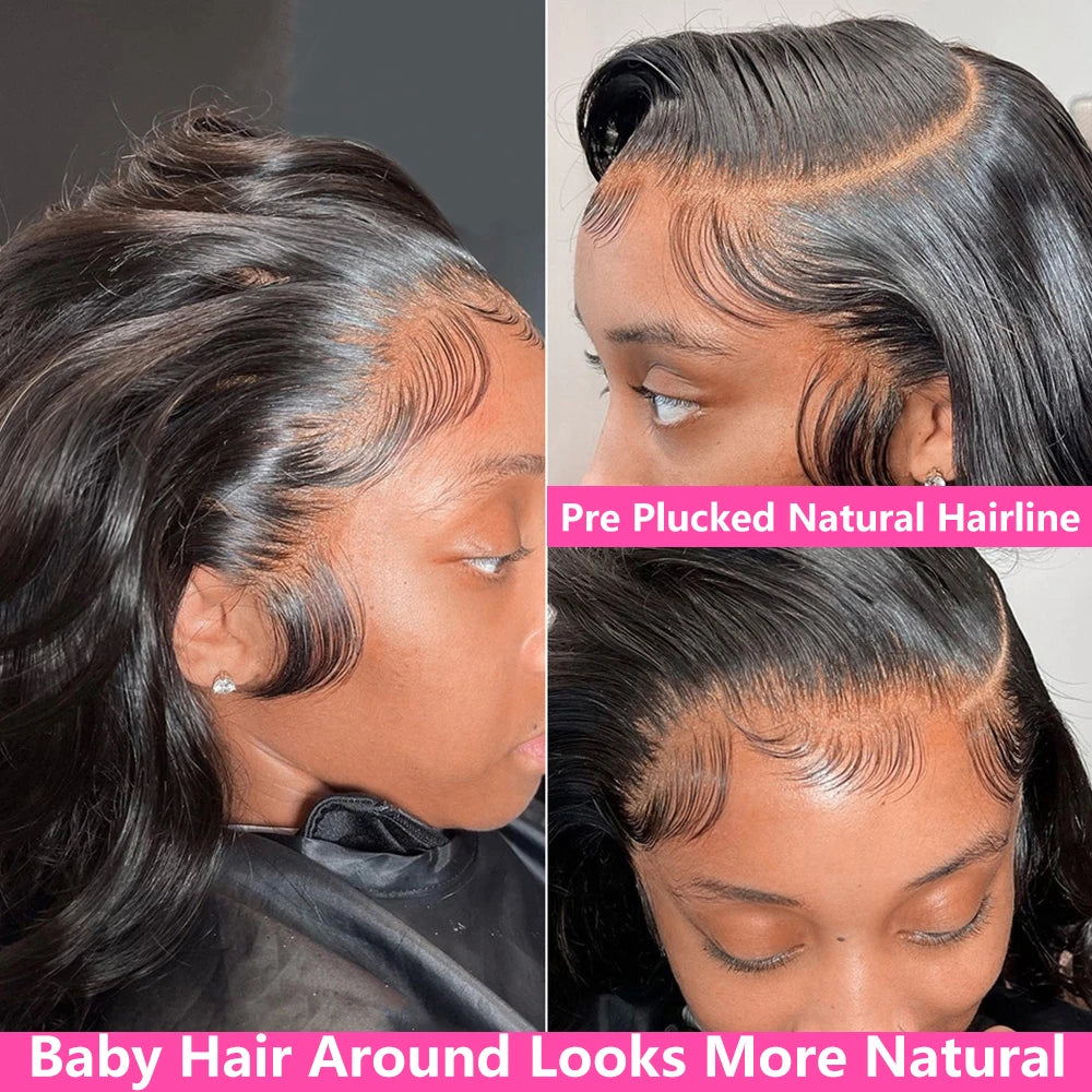 30 40 Inch 13x4 13x6 HD Body Wave Lace Front Wigs Pre-Plucked Loose Wave Lace Frontal Wig Water Wave Human Hair Wigs for Women