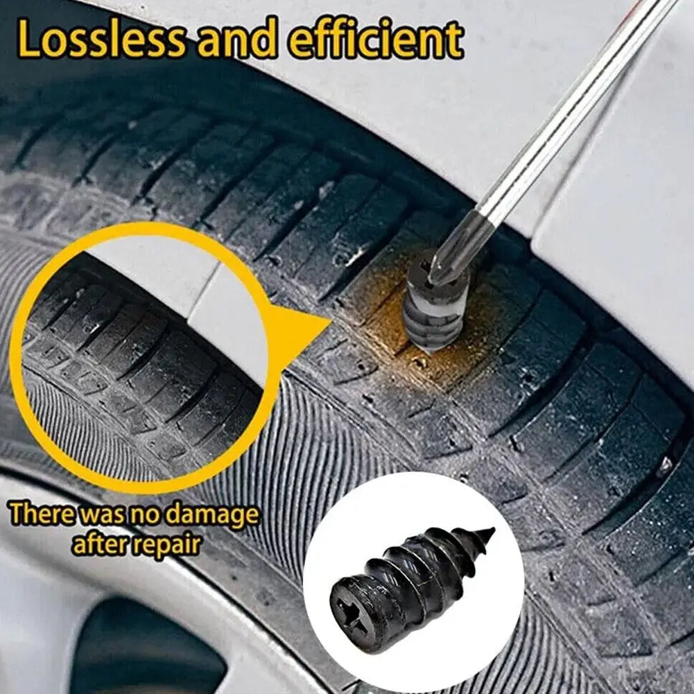 Car Vacuum Tire Repair Nail Tire Repair Tool Set Cars Truck Rubber Tire Puncture Motorcycle Repair Glue Nails