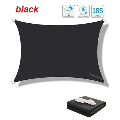 Outdoor Awnings Waterproof Sun Shade Sail Garden Canopi For Terrace Car Canvas Awning Rectangle Pool Sun-Shelter Sunshade Sail