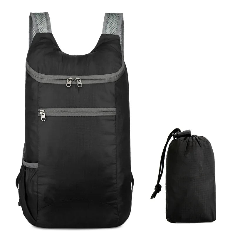 New Waterproof Backpack Portable Folding Bag Student Backpack Backpack Outdoor Large Capacity Movement Men Women Traveling Bag