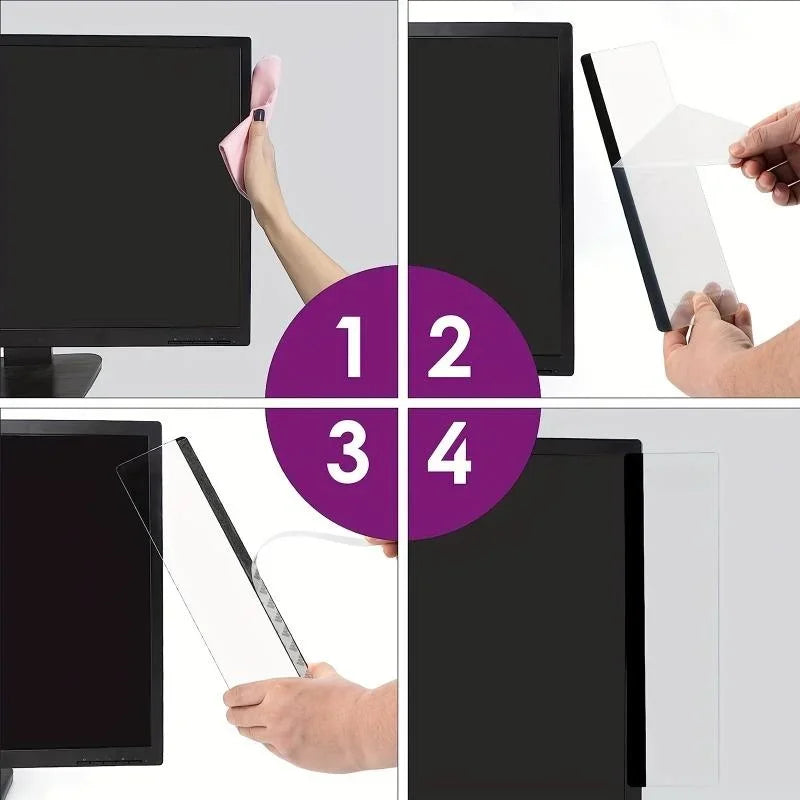 1pc Computer Monitor Memo Board Computer Message Board Office Supplies Computer Note Clip Home Office Desk Accessories Decor