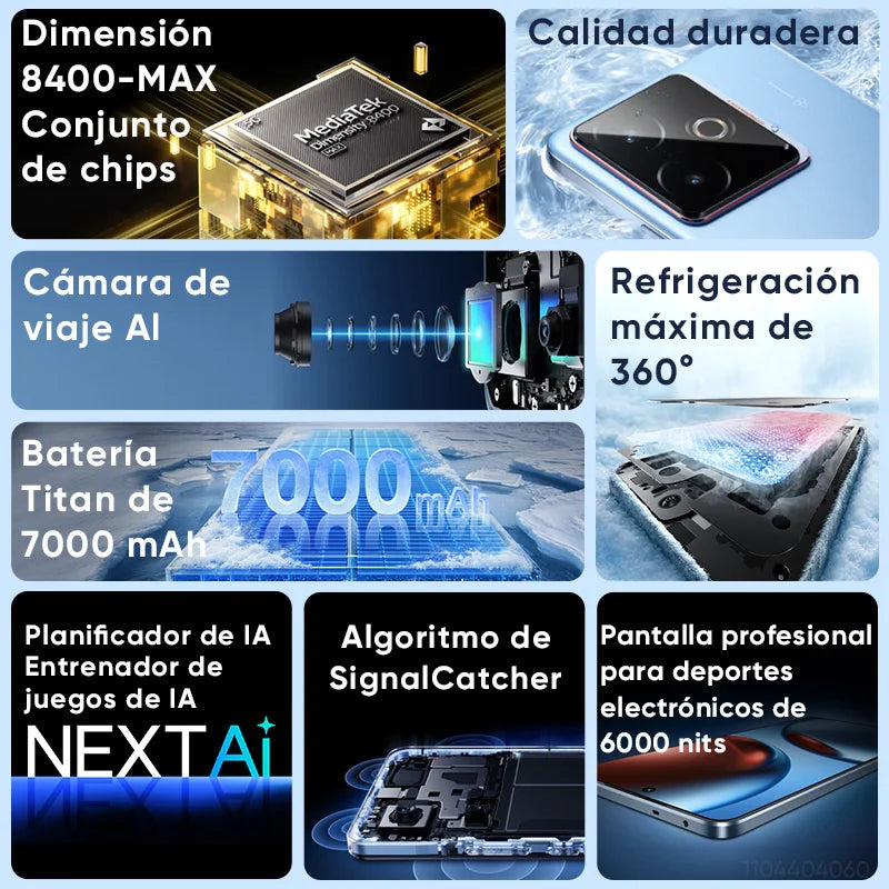 realme GT 7T Smartphone 5G 2025 New MediaTek 8400-MAX 7000mAh Titan Battery 120W Ultra Charge 6.8'' 120Hz Display Global Version