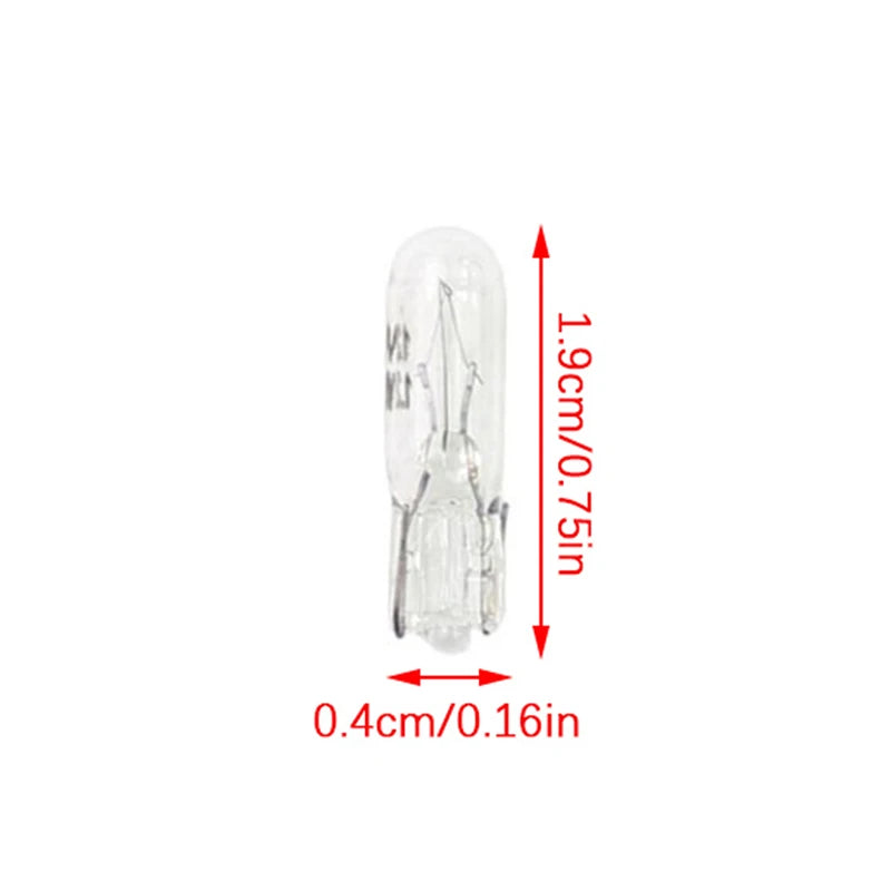20Pcs Halogen T5 W2W Bulb 12V Car Instrument Lights Dashboard Bulb Auto Interior Warnning Light