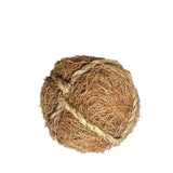Natural Grass Chew Ball Toy for Guinea Pigs, Rabbits & Hamsters - Interactive Braided Small Animal Toys with Safe Edible Fibers