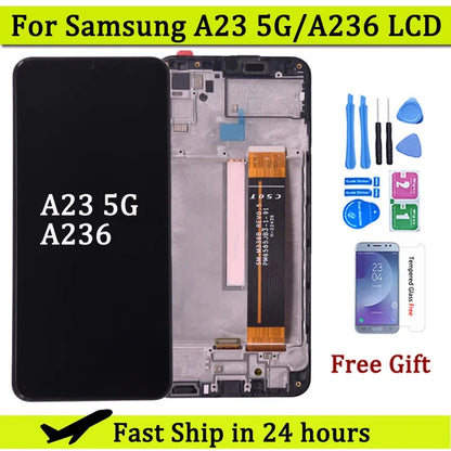 6.6'' For Samsung A23 5G A236 LCD Display With Touch Screen Digitizer Assembly For Samsung A236U A236B LCD