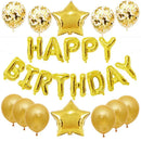 25pcs/set Happy Birthday Balloons Set Foil Letter Balloon Garland Bunting Banners Kids Birthday Party Babay Shower Decoration 