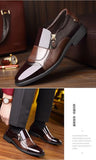 2025Men's Leather Shoes Sharp Pointed Outdoor Anti Slip Flat Fashion Business Zipper Footwear Casual Comfort Male Shoes