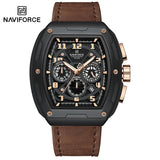 NAVIFORCE Luxury Brand Men's Sports Watch Quartz 24-Hour Chronograph Waterproof Male Wristwatches Date Display Clock Reloj Hombre