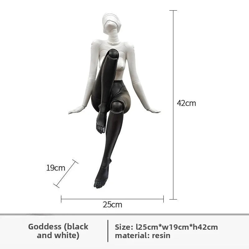 Mechanical Goddess Ornament - High-Tech Technological Decoration for Living Room, Entryway, TV Stand, Wine Cabinet, Office Desktop