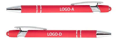 20-200 Pens Wholesale Metal Ballpoint Pen Touch Screen Pen Office School Advertising Pen Custom Logo Text Laser Engraving