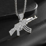 Bing Iced Out XO Colar Pingente de letra de zircônia cúbica para homens e mulheres Hip Hop Street Rock Rap Party Jewelry