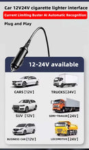 Electric kettle 12V 24V portable car heating cup 500 ml travel heating smart stainless steel insulation artifact OLED display