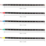 1/4/10 30CM LED Strip Lights Car Styling Decorative Ambient Light 15SMD Waterproof LED Flexible Atmosphere Light Red Yellow Bule