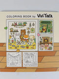 Coloring Book For Adults And Teens Halloween Theme Featuring Adorable Creepy Creatures In Cozy Moments For Relaxation Gift